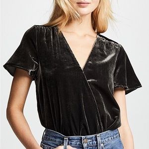 Splendid | Velvet Surplice Top